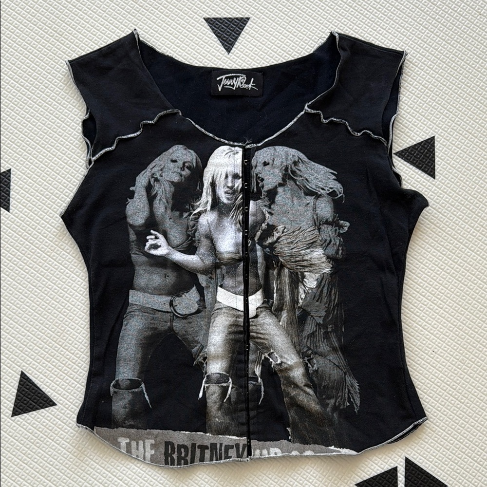 Rare Jonny Rock Britney Spears The Britney Tour 2001 Shirt One Size Fits All